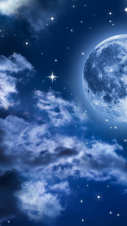 Обои Космос Луна, обои для рабочего стола, фотографии космос, луна, свет,  ночь, ночной, небо, пейзаж, облака Обои для рабочего стола, скачать обои  картинки заставки на рабочий стол.